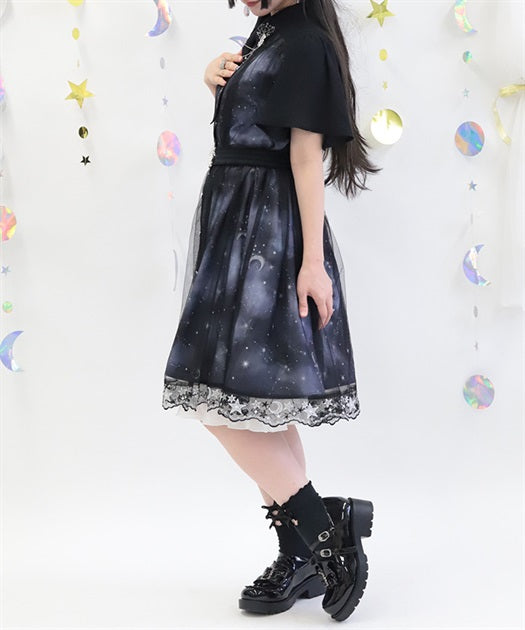 Luminous Moon Pattern Dress