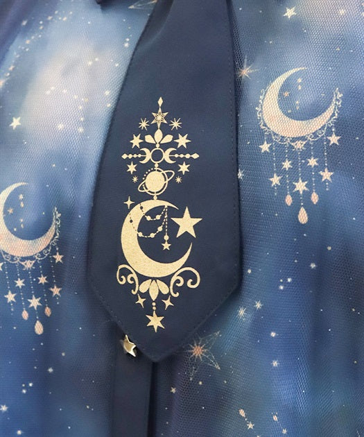 Luminous Moon Pattern Dress