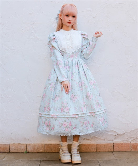 Classical Rose Pattern Dress