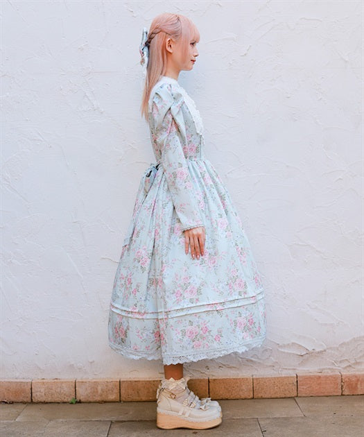 Classical Rose Pattern Dress
