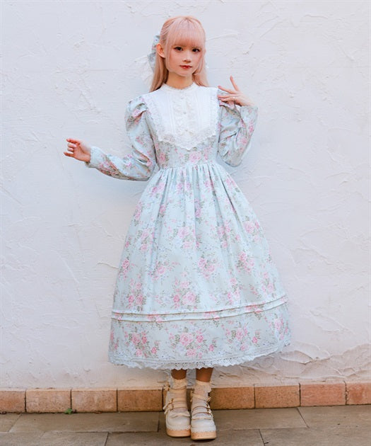 Classical Rose Pattern Dress