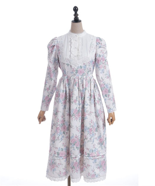 Classical Rose Pattern Dress (Made to Order)