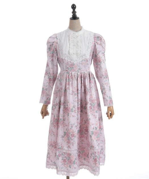 Classical Rose Pattern Dress (Made to Order)