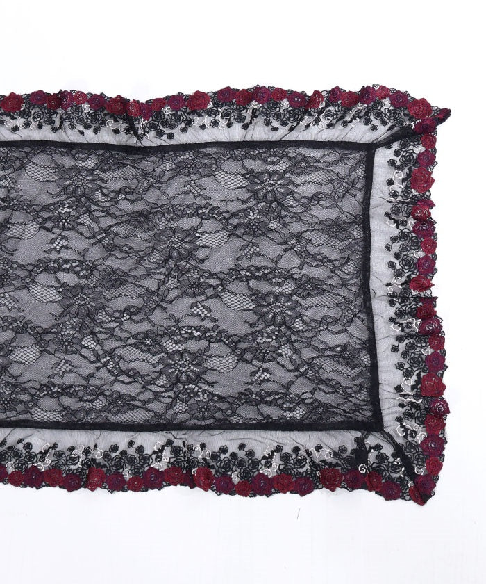 Rose & Bat Lace Stoll