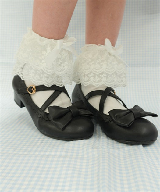 Crew Socks with Lace