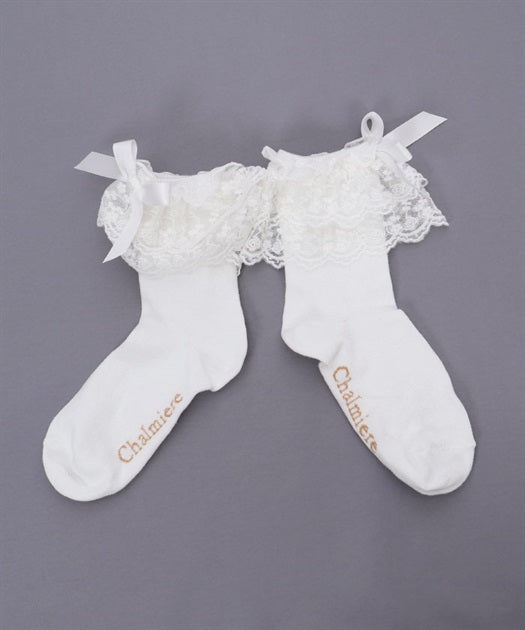 Crew Socks with Lace