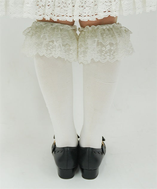 High Socks with Lace