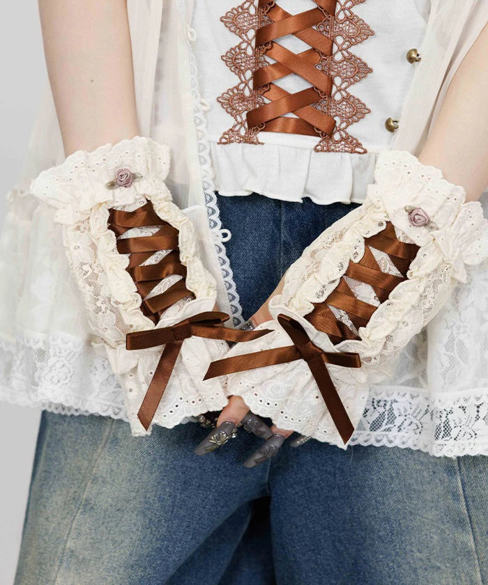 Cotton Lace Arm Covers