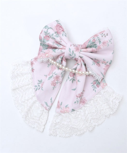 Classical Rose Pattern Barrette Clip