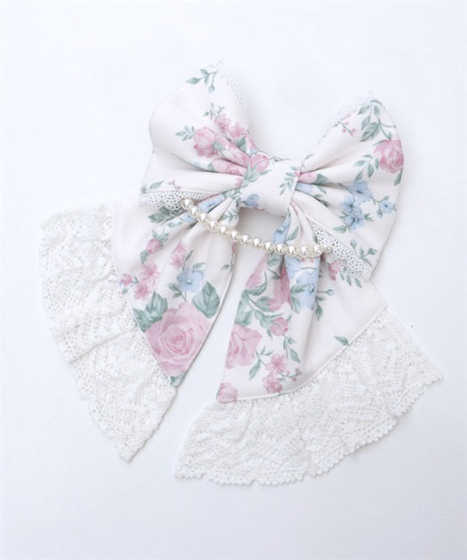 Classical Rose Pattern Barrette Clip