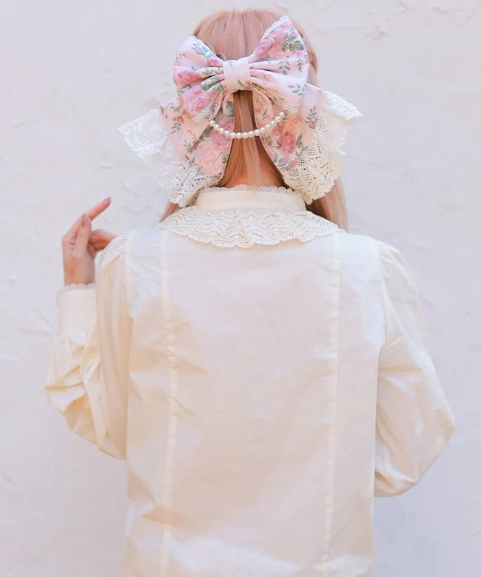 Stand Collar Cotton Blouse