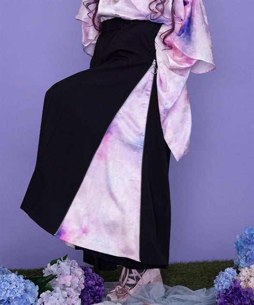 Hydrangea & Butterfly Jacquard Hakama Pants