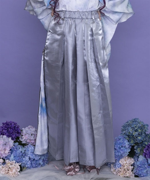 Hydrangea & Butterfly Jacquard Hakama Pants