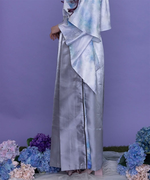 Hydrangea & Butterfly Jacquard Hakama Pants