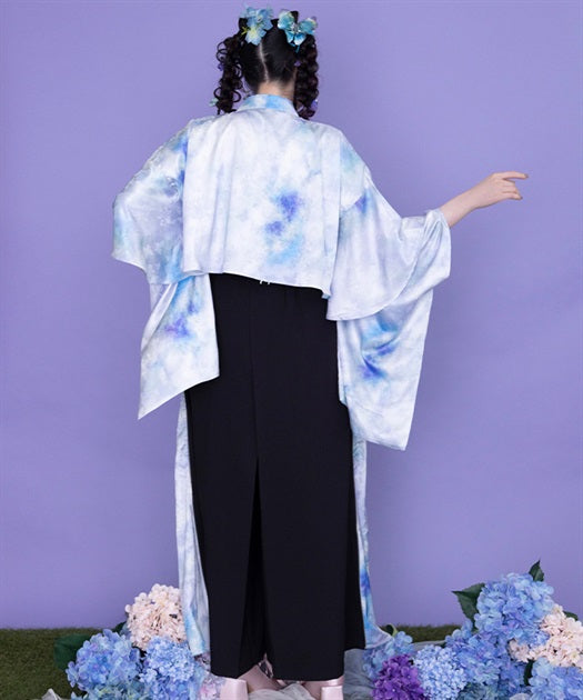 Hydrangea & Butterfly Jacquard Hakama Pants