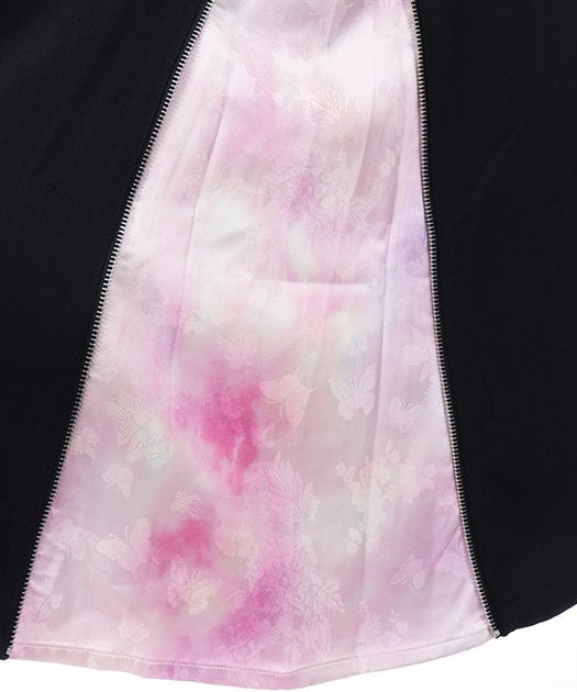 Hydrangea & Butterfly Jacquard Hakama Pants