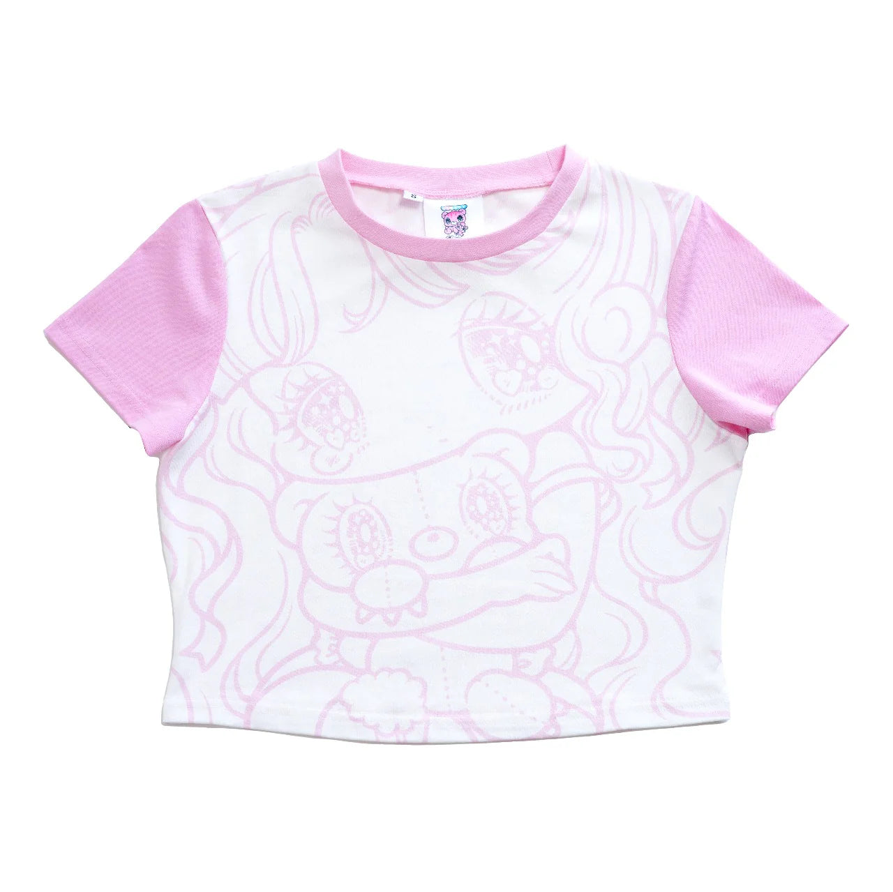 Plush Cuddles Pink Baby Tee