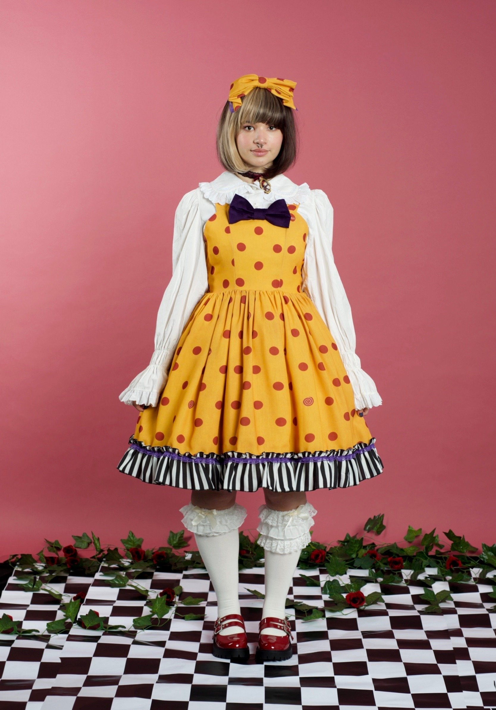 Gurotesque Melancholia Polka Dot Jumperskirt