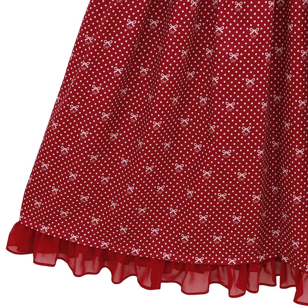 Little Dot Ribbon Jumperskirt