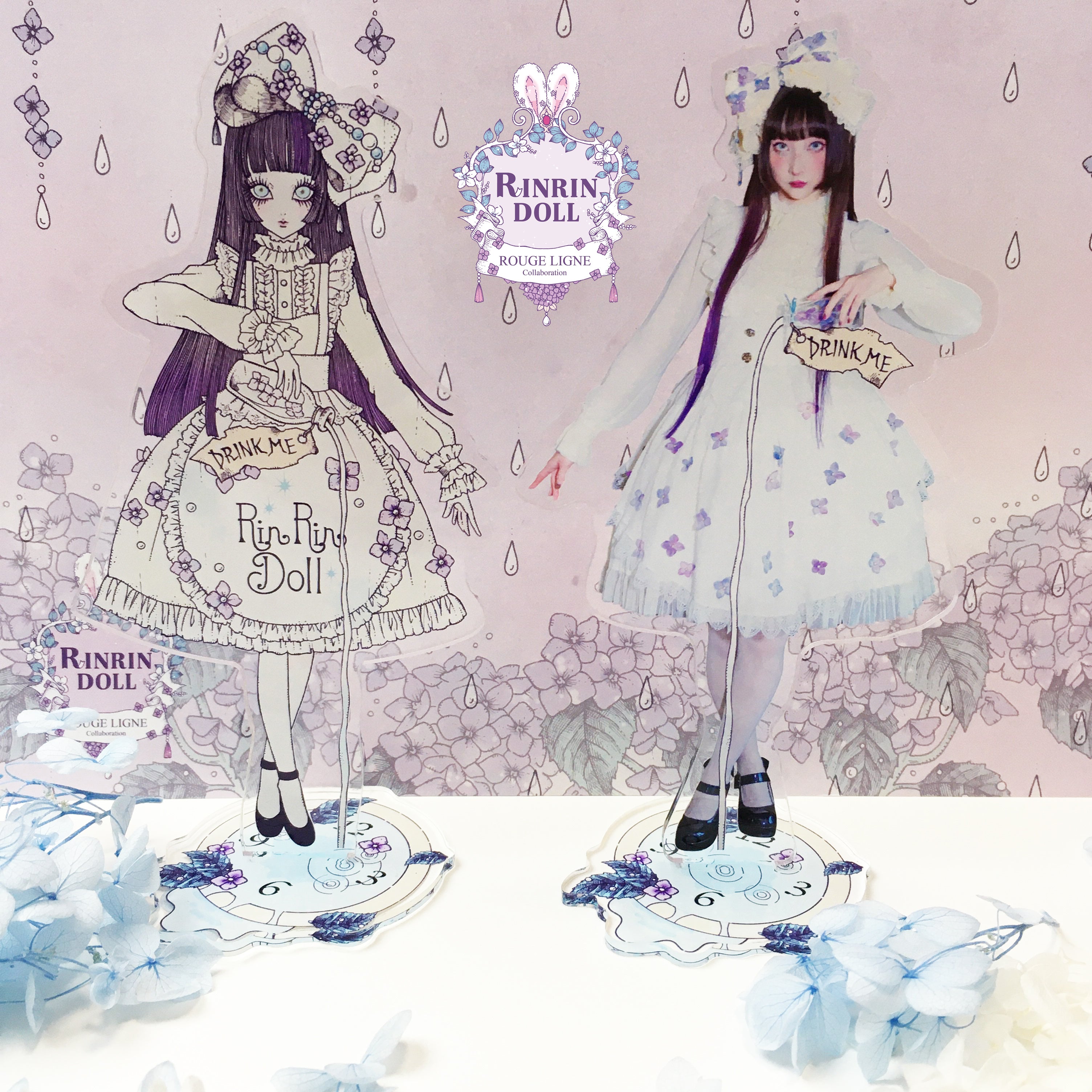 RinRin x Yoh's Monochrome World – Acrylic Stand & Keychain Set