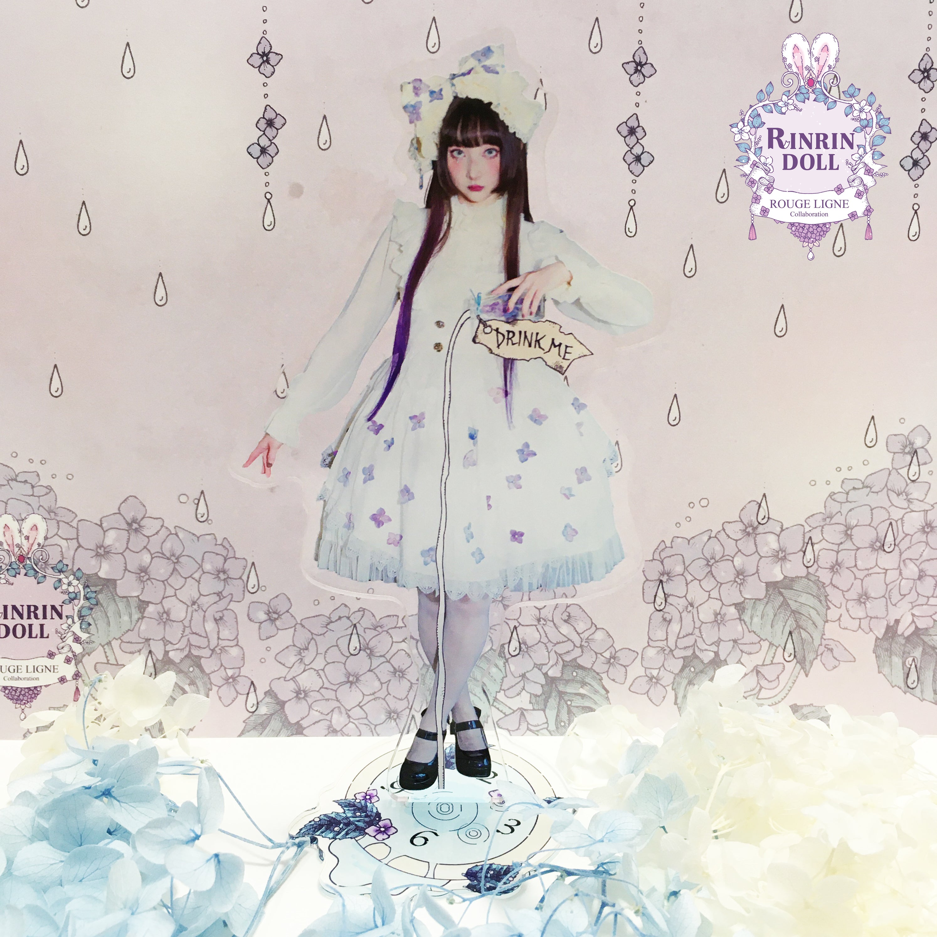 RinRin x Yoh's Monochrome World – Acrylic Stand & Keychain Set