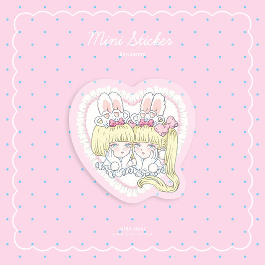 Bunny Parlor Heart Sticker