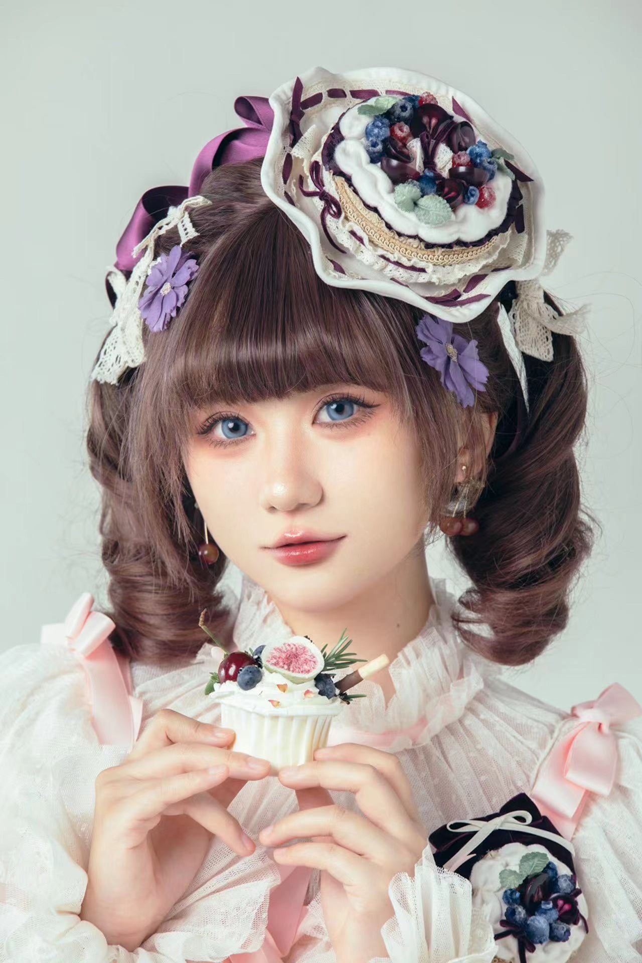 Fruit Tart Cocktail Hat + Headband 2-Piece Set