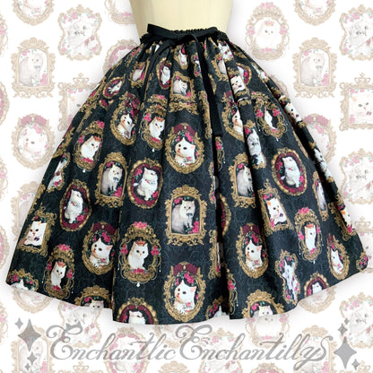 Cat Princess Portrait Tiered Skirt