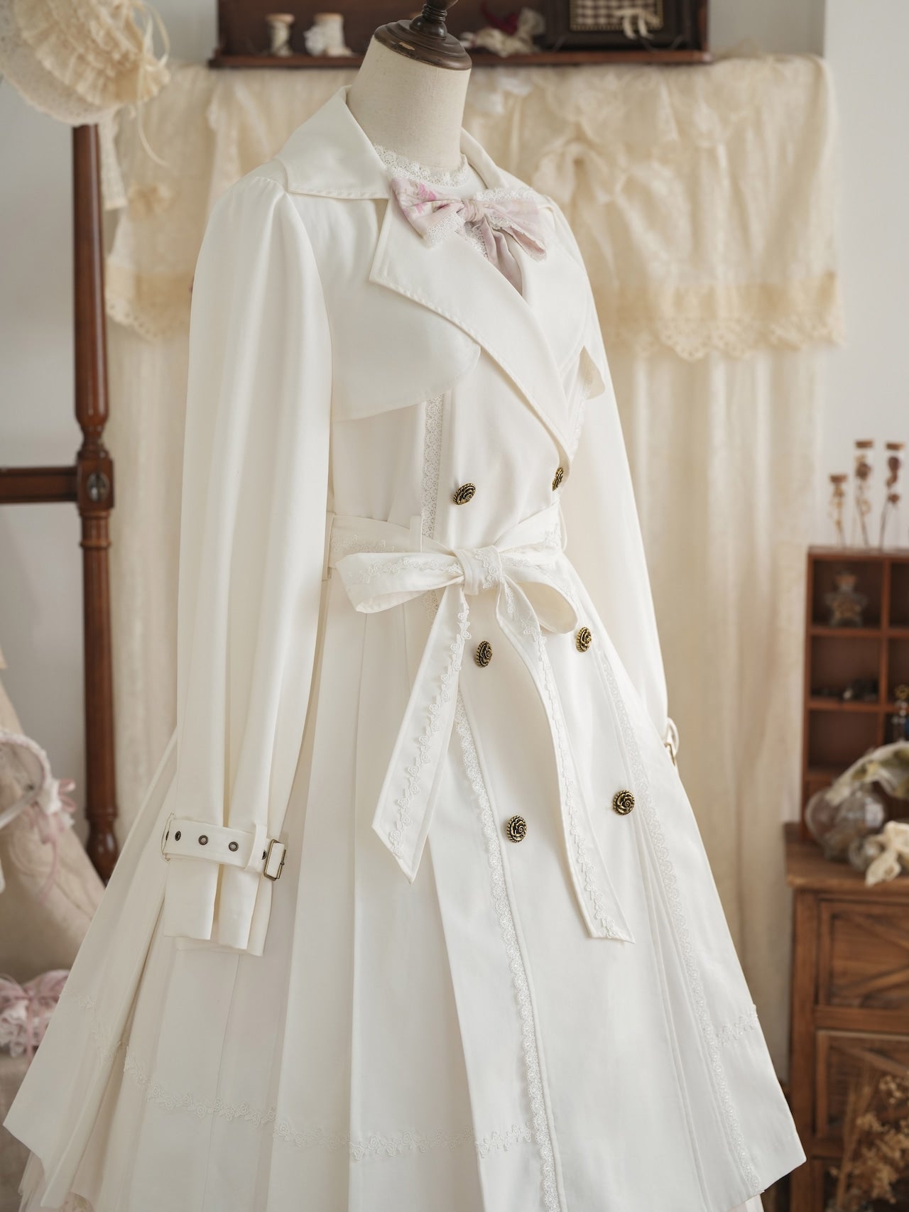 Fleur de Chiffon Spring Coat