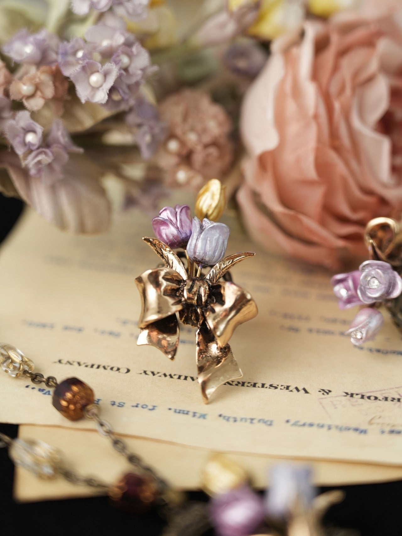 Flower Garden Tulip Bouquet Ring