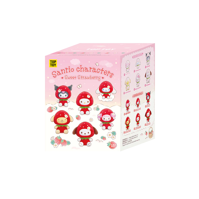 Sanrio Characters Sweet Stawberry Series Plush Keychain Blind Box