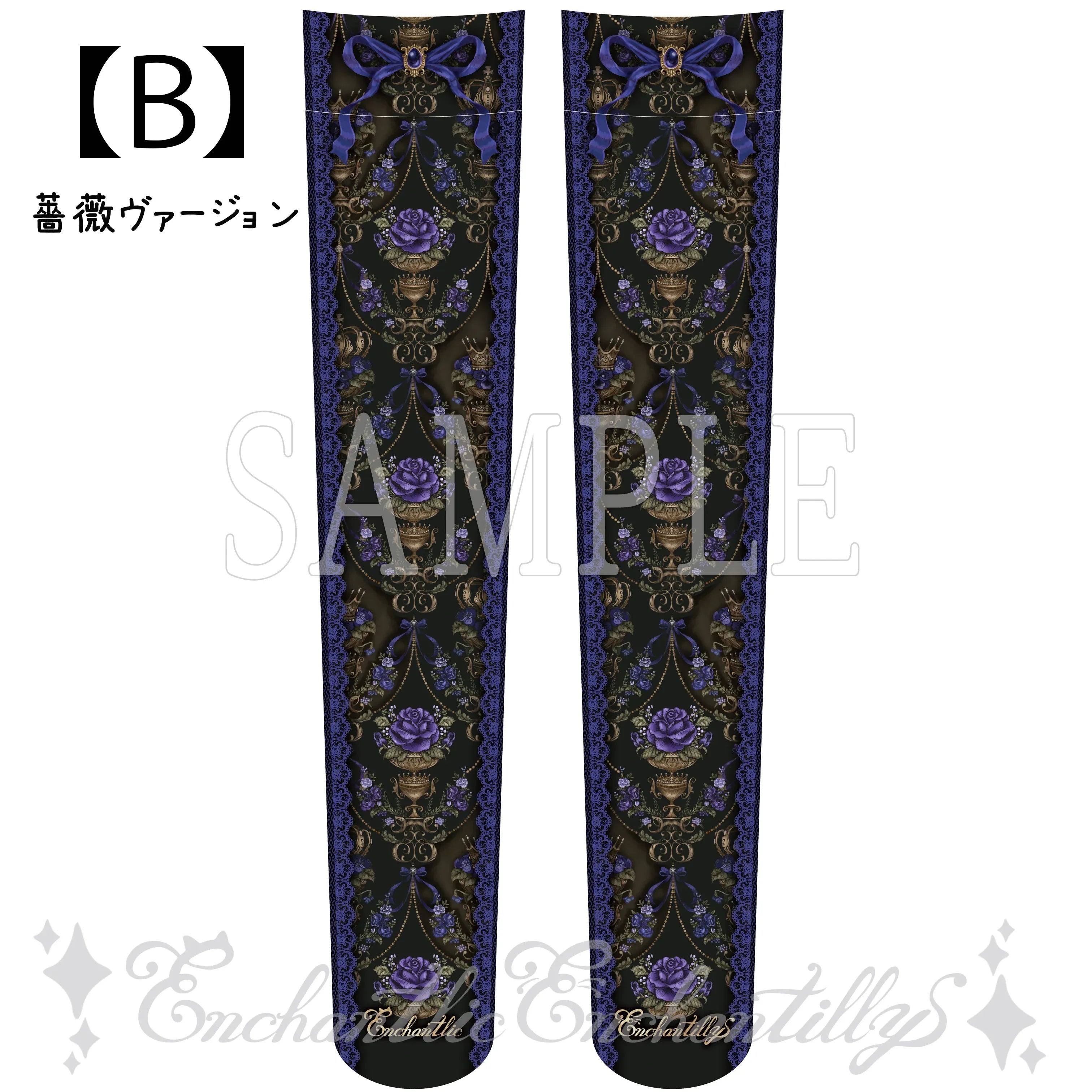 Rose Story Over-the-Knee Socks