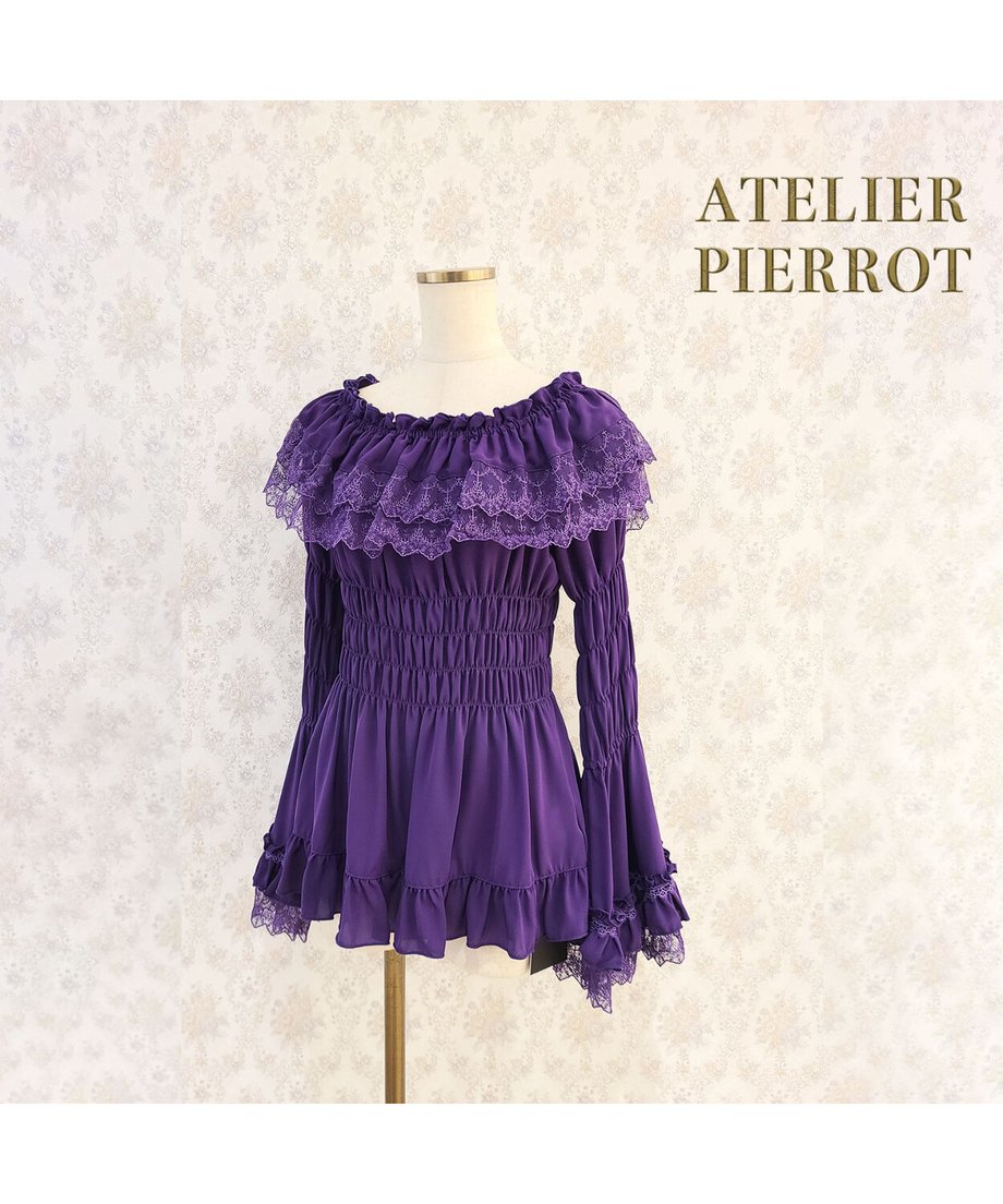 Shirring Princess Sleeve Blouse