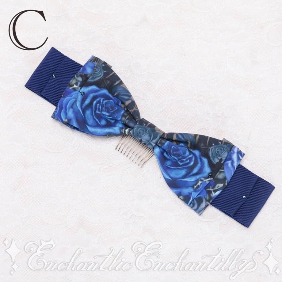 Phantom Rose Castle Ribbon Hair Comb