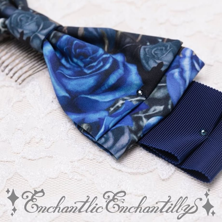 Phantom Rose Castle Ribbon Hair Comb