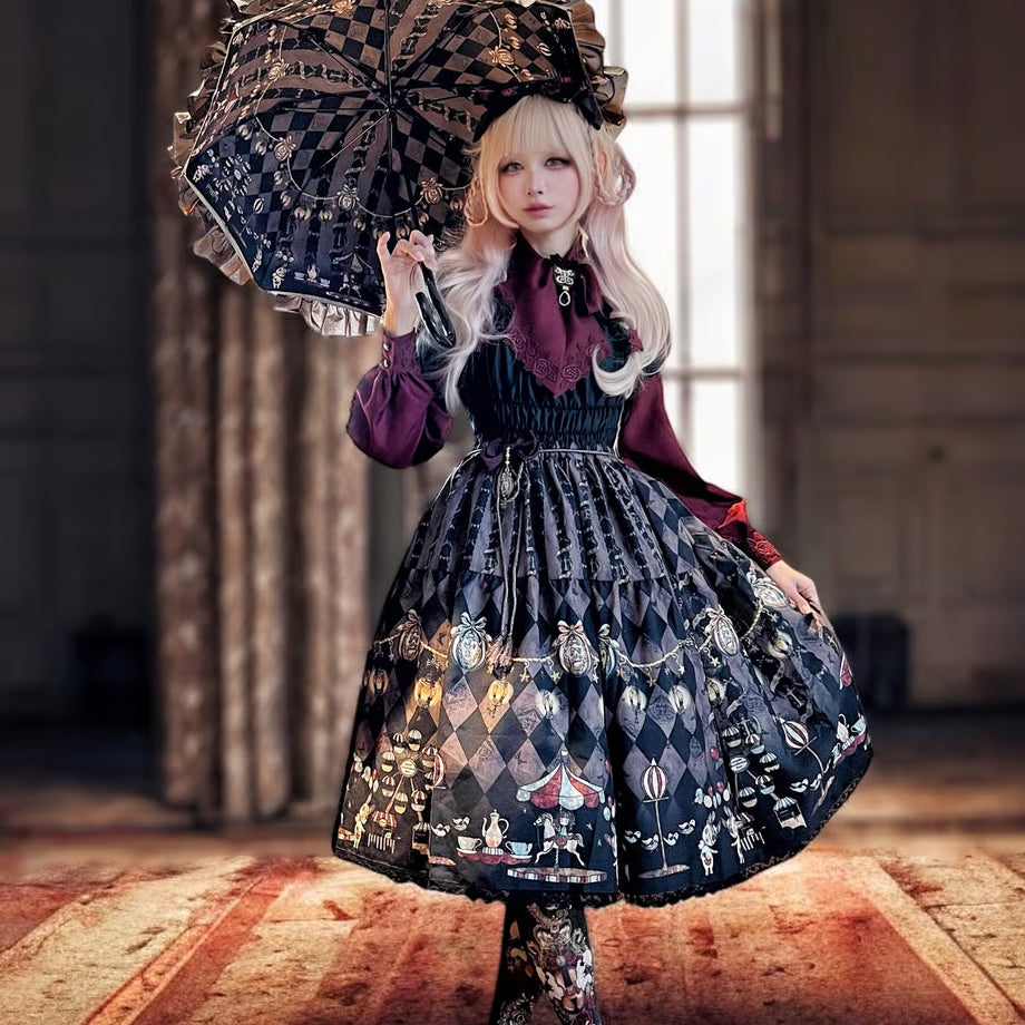 Midnight Parco Felice Tiered Skirt