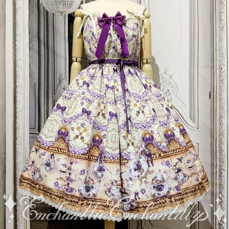 Violet Tea Party Tiered JSK
