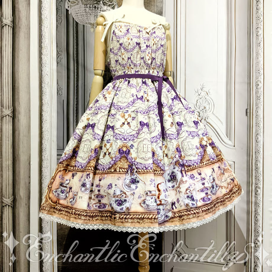 Violet Tea Party Tiered JSK