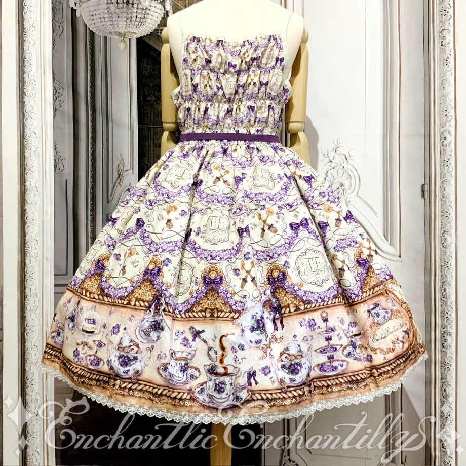 Violet Tea Party Tiered JSK