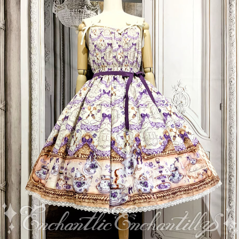 Violet Tea Party Tiered JSK