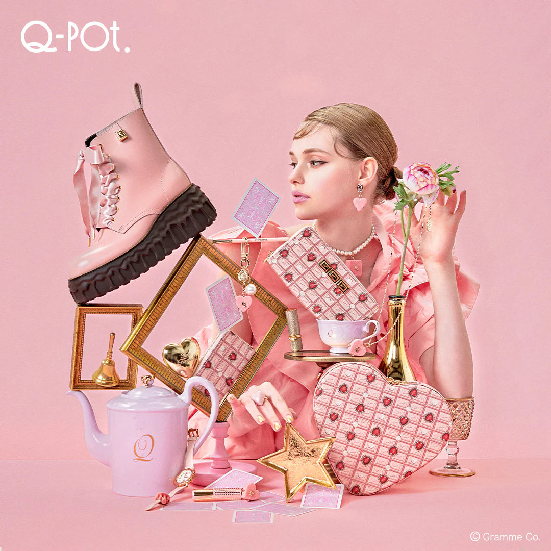 Petit Pink Luxe Heart Chocolat Pierced Earring