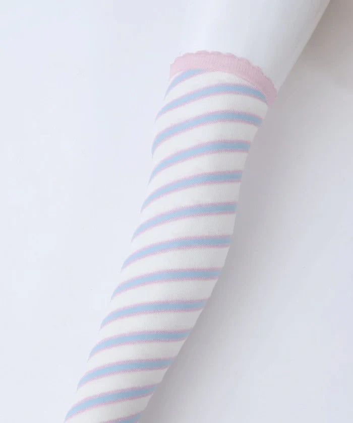 Diagonal Stripes Over-knee Socks