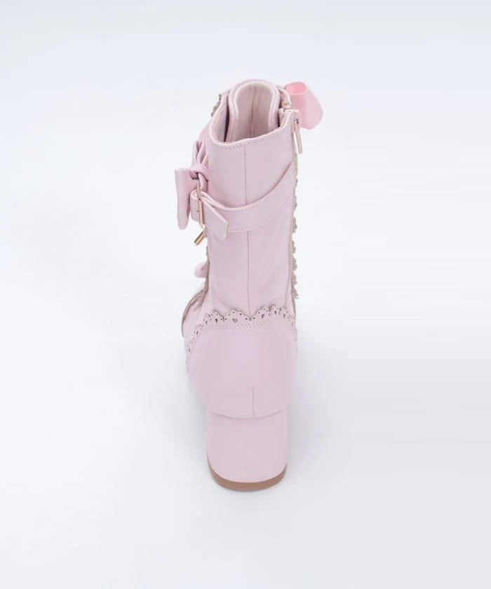 Classical Ribbon Mid Boots