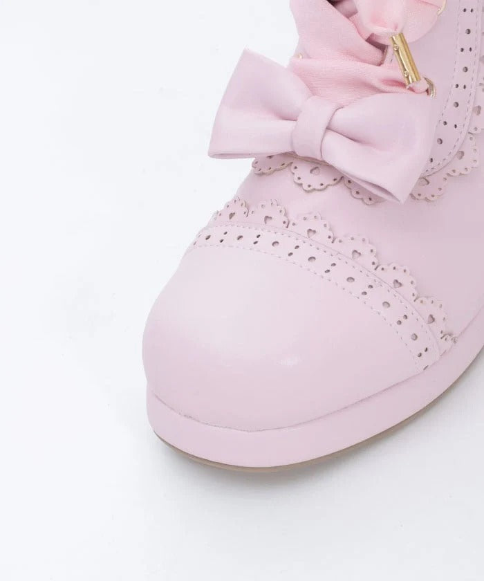 Classical Ribbon Mid Boots