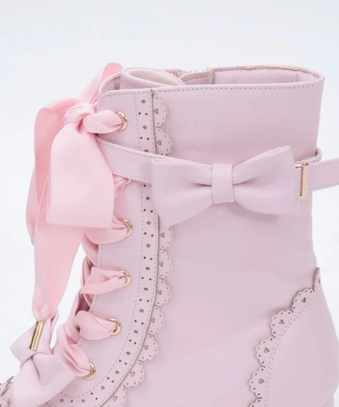 Classical Ribbon Mid Boots