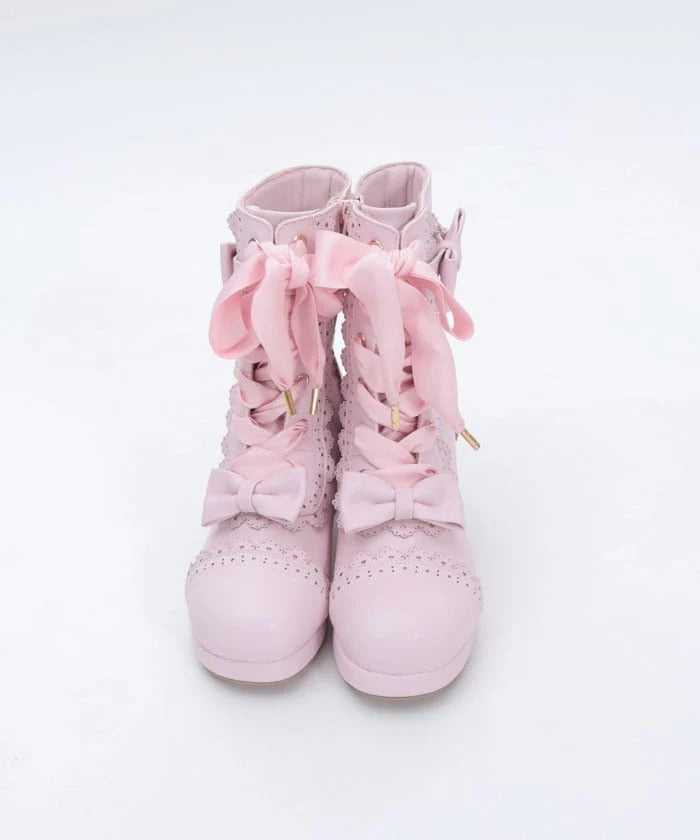Classical Ribbon Mid Boots