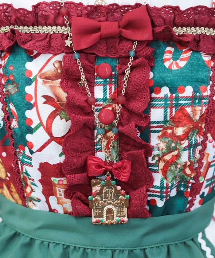 Gingerbread House Necklace