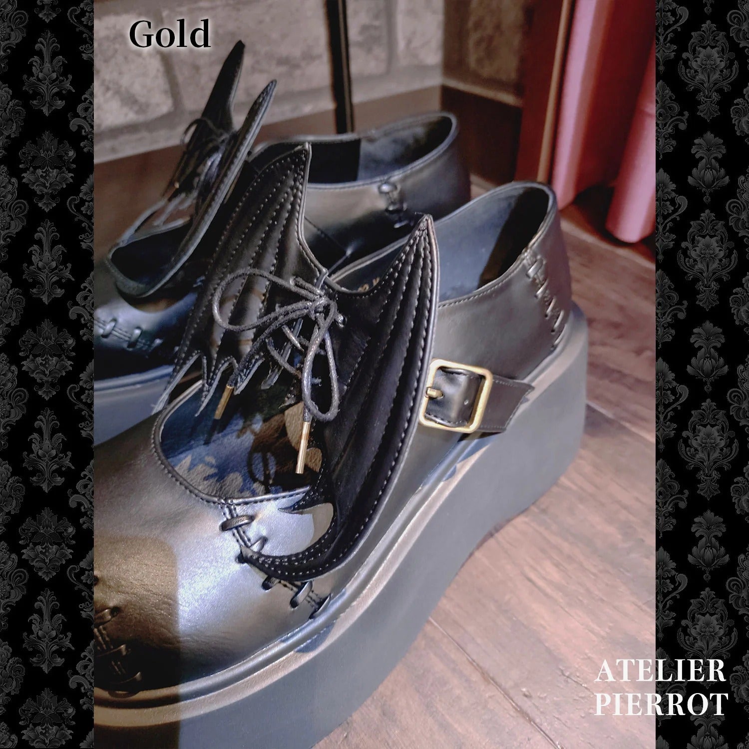 “Nocturnal Grave” Batwing Mended Shoes