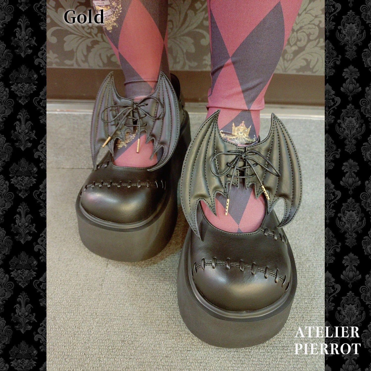 “Nocturnal Grave” Batwing Mended Shoes