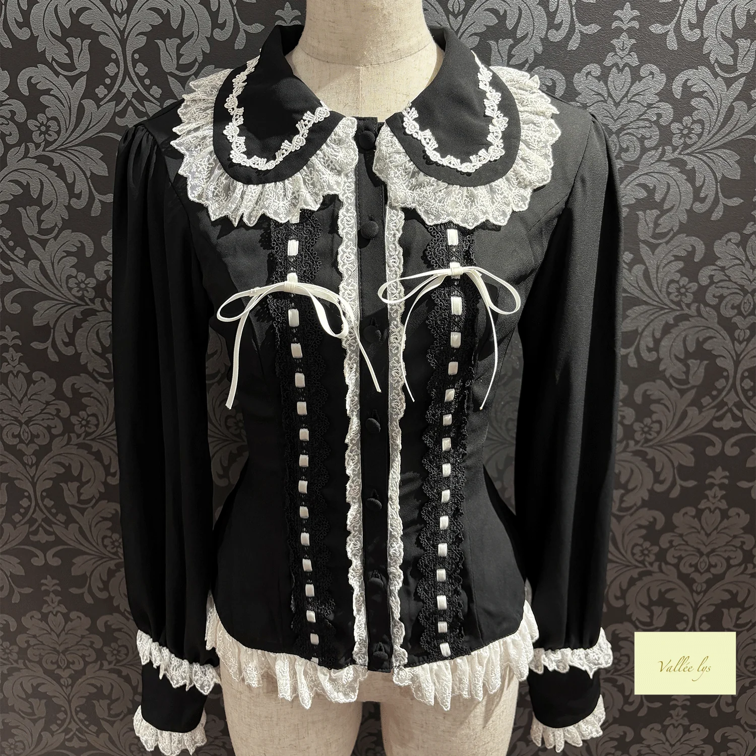 Dreams Ladder Lace Long Sleeved Blouse